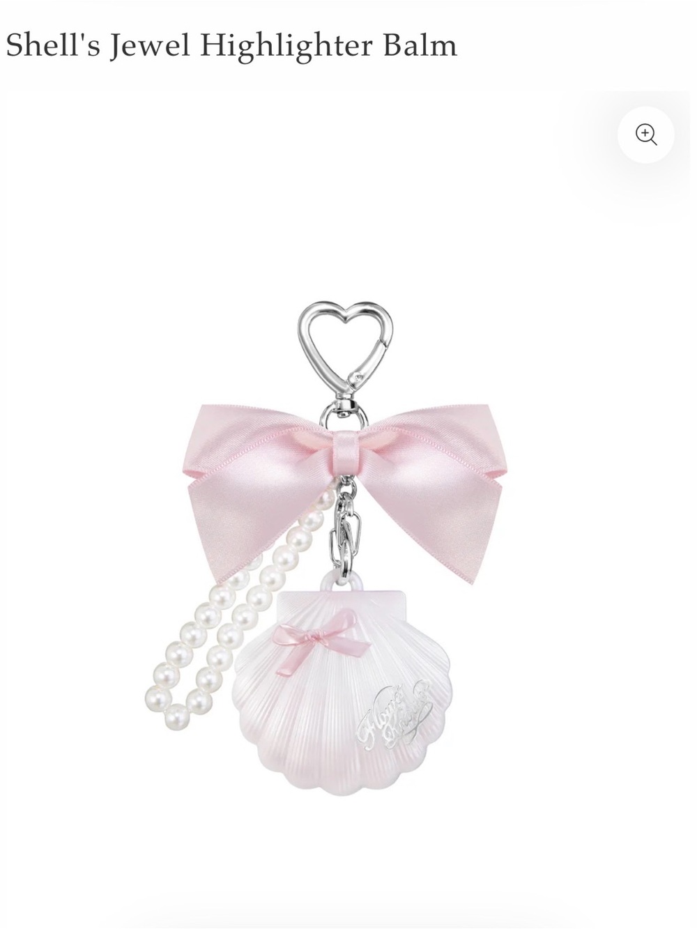 Shell's Jewel Pink Shell Keychain Highlighter Balm